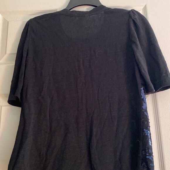 rebecca taylor short sleeve sequin jersey top - Picture 3 of 6